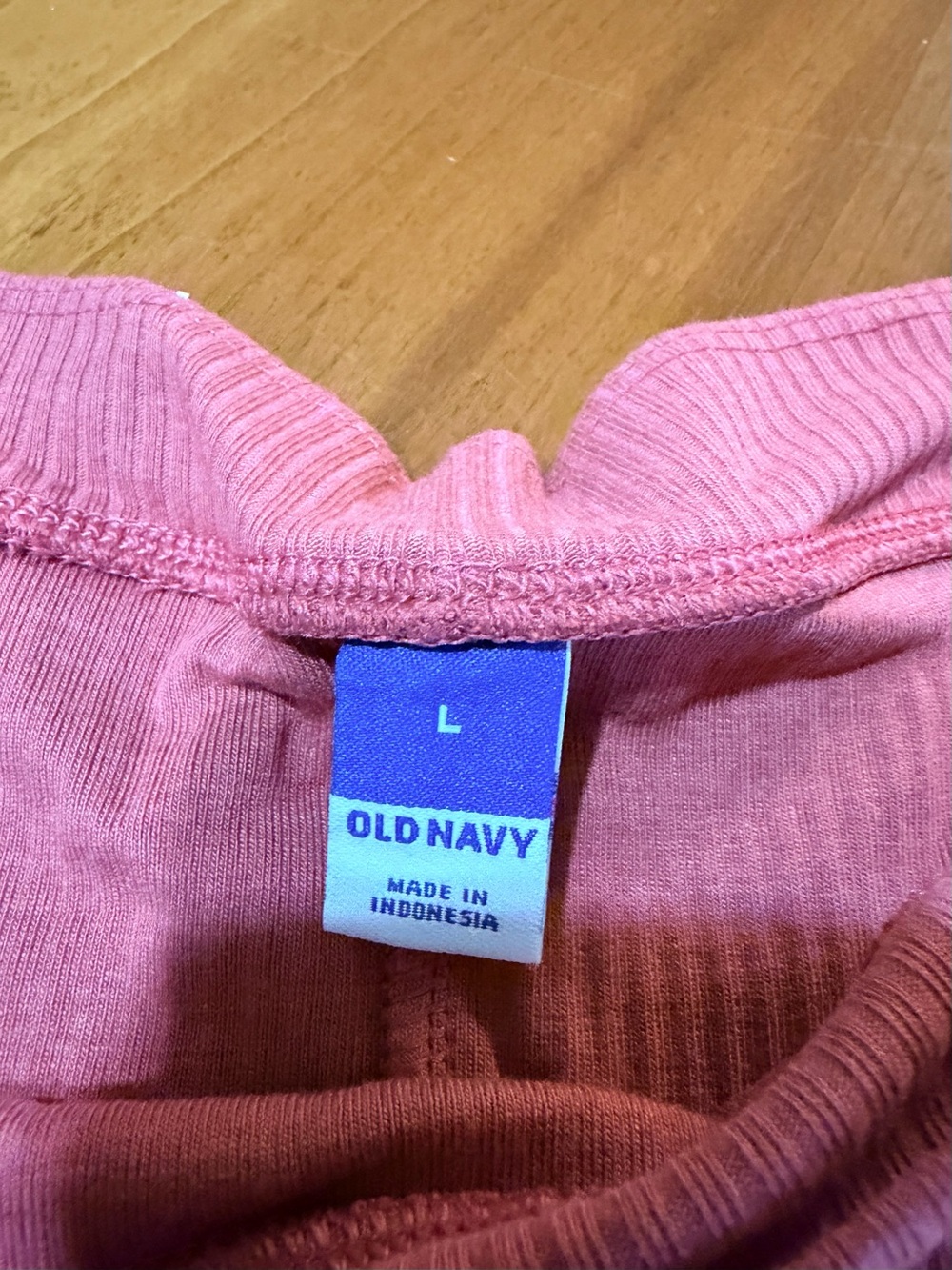 Off-Shoulder Ribbed Pink Women’s Dress - Picture 2 of 3